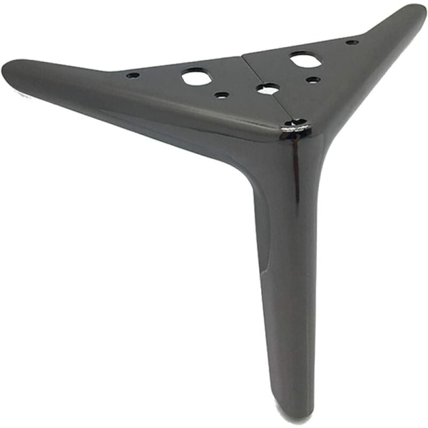 Pieds De Table Triangulaires Noirs 4 X 15 Cm, Pieds De Meubles En Métal À Monter Soi-même Pour Armoires, Canapés, Tables Basses, Meubles Tv Et Autres Meubles.