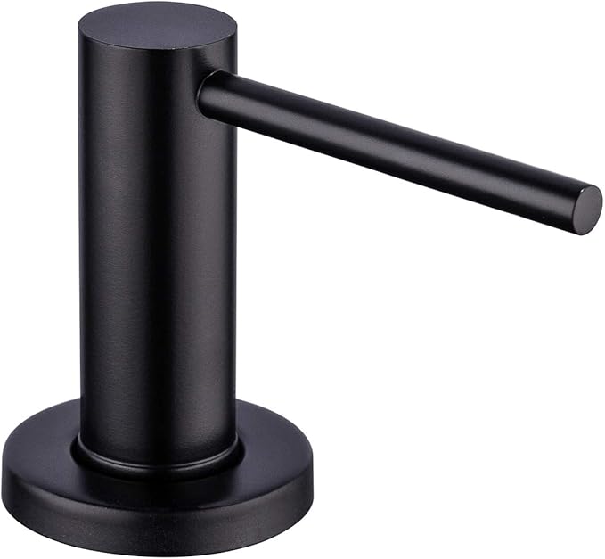 Distributeur De Savon Pour Évier De Cuisine Noir Mat Gappo, Pompe De Comptoir, Flacon Intégré, Vis En Acier Inoxydable.