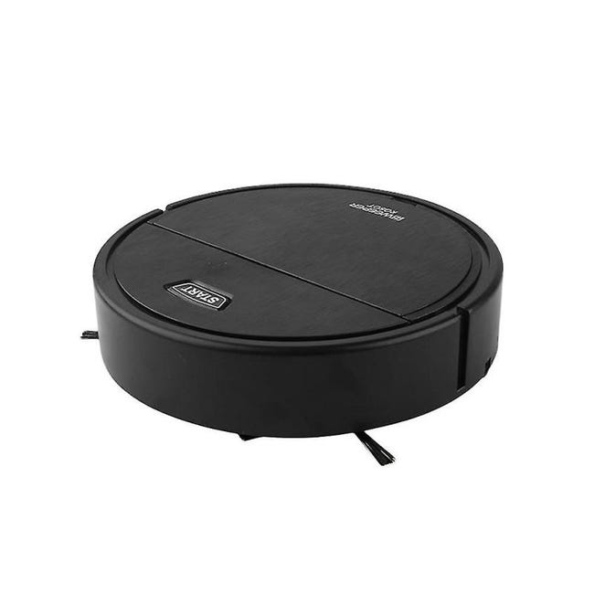 Aspirateur Robot 3 En 1, Pour Poils D'Animaux, Sols Durs Et Moquettes - Noir