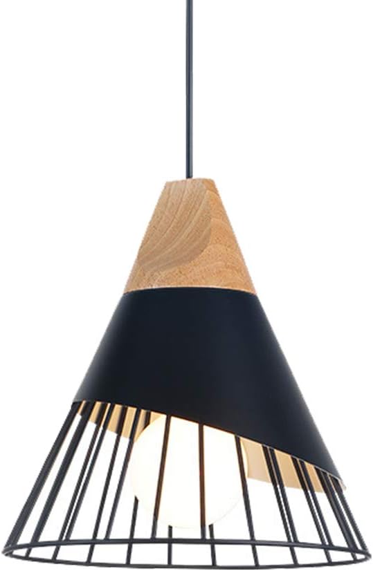 Rétro Metal Suspension Noir Cage E27 Suspension Industrielle Lampe Vintage Pendante Lumière Vintage En Métal Eclairage De Plafond Lustre Rétro