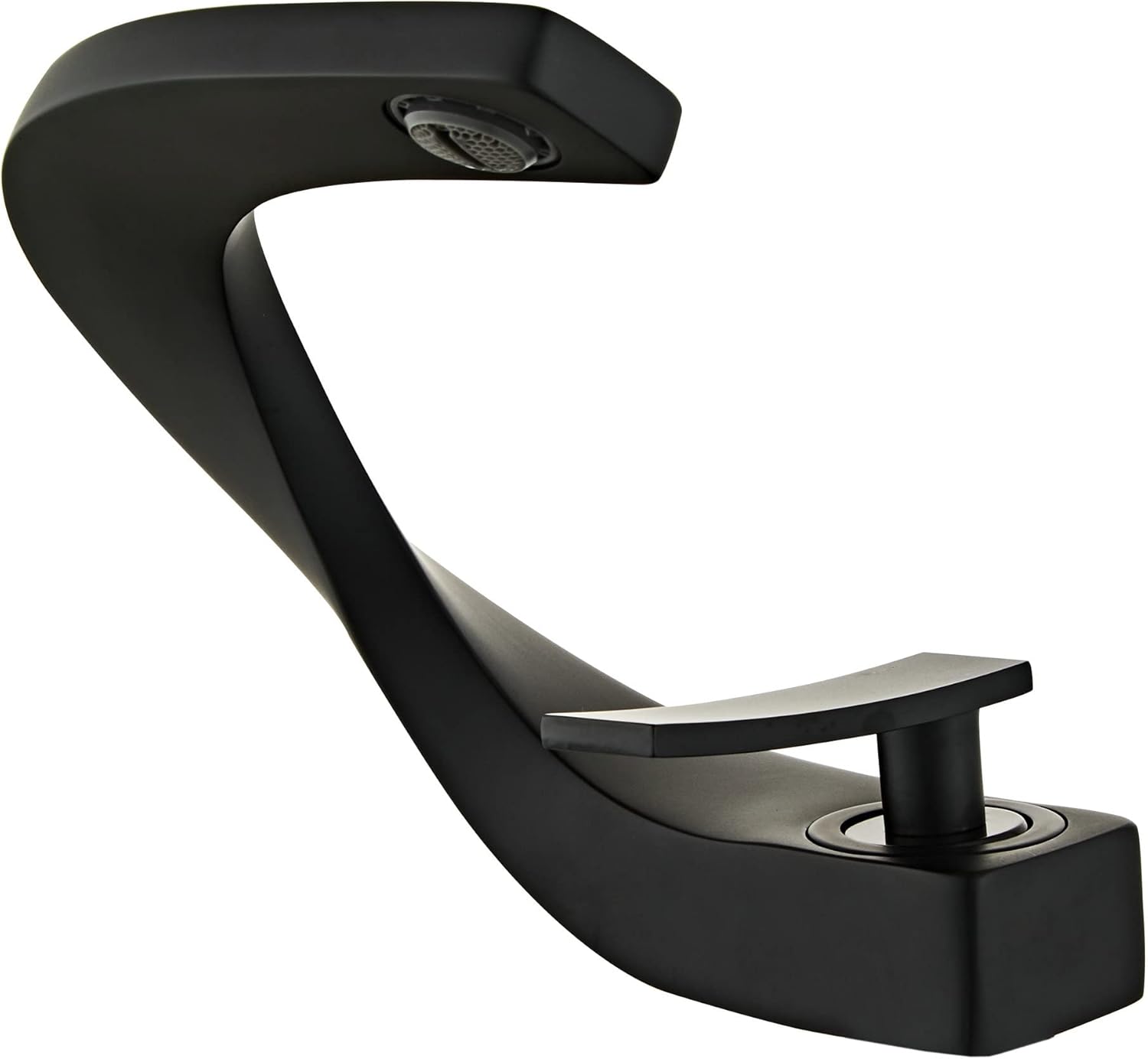 Robinet Salle De Bain Noir, Mitigeur De Lavabo Au Design Elégant, Robinetterie Monotrou, Laiton