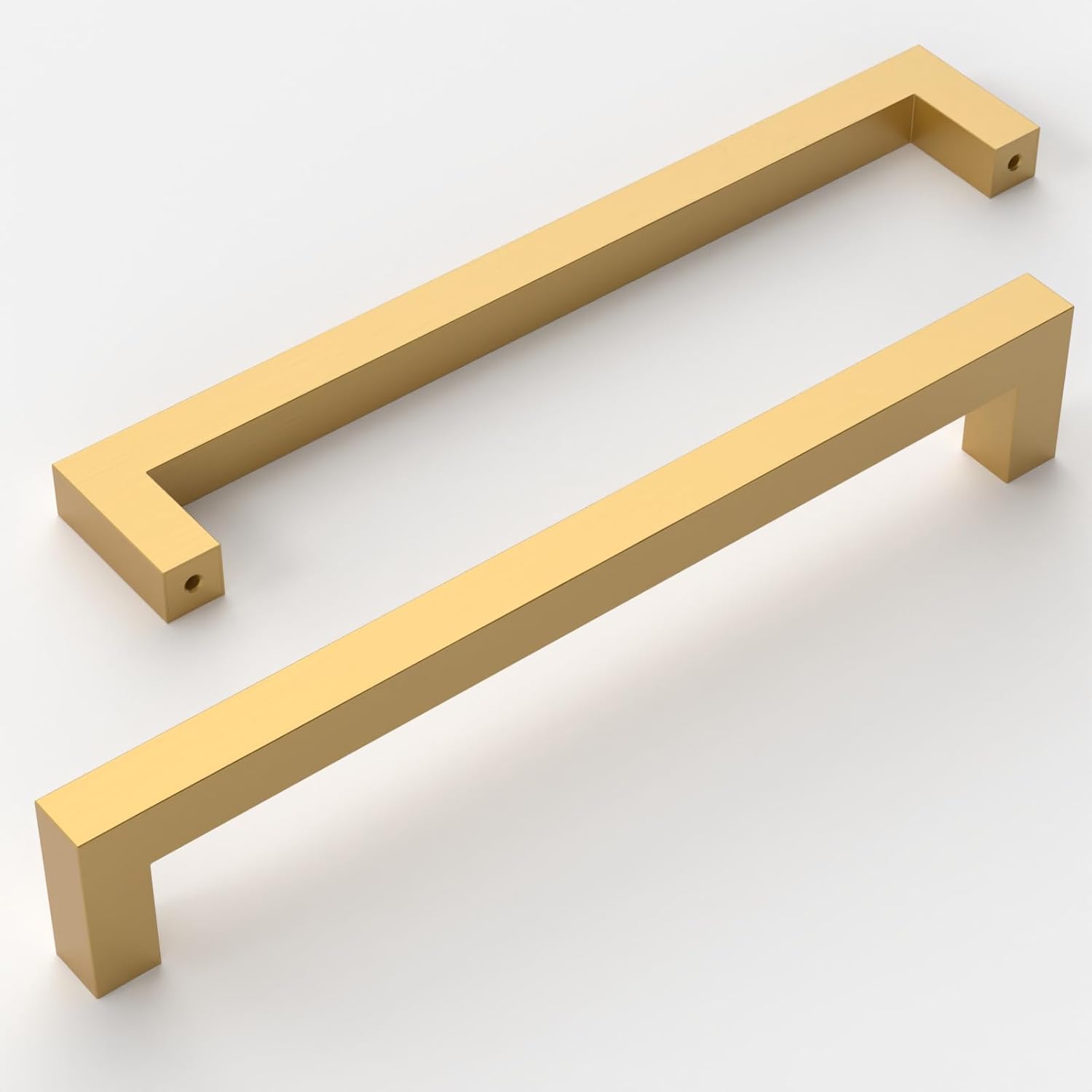 Ensemble De 10 Poignées De Porte De Cuisine Dorées Amerdeco - Entraxe De 192 Mm - Poignées En Acier Inoxydable Pour Placards, Portes, Meubles De Cuisine, Etc.