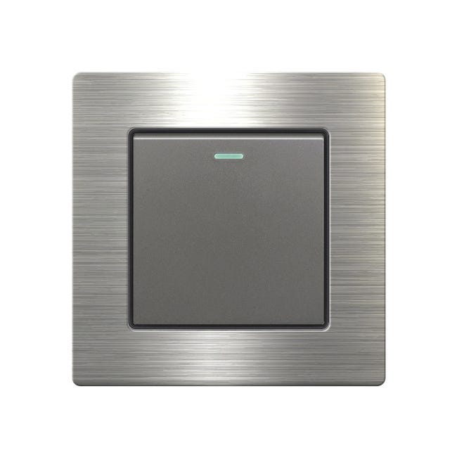 3pcsinterrupteur Bouton-poussoir Sonnette Porte Tonalité Argent Acier Inoxydable （interrupteur À Commande Unique Ouvert）
