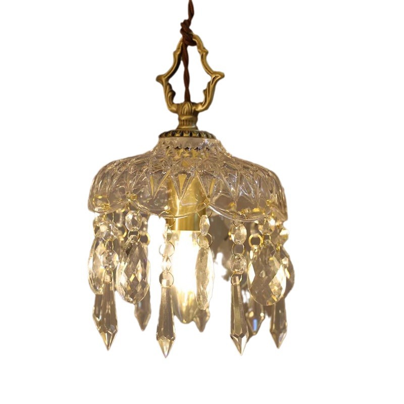 Déstockage Plafonnier Avec Perles Blanc Rond E14 --1524cm