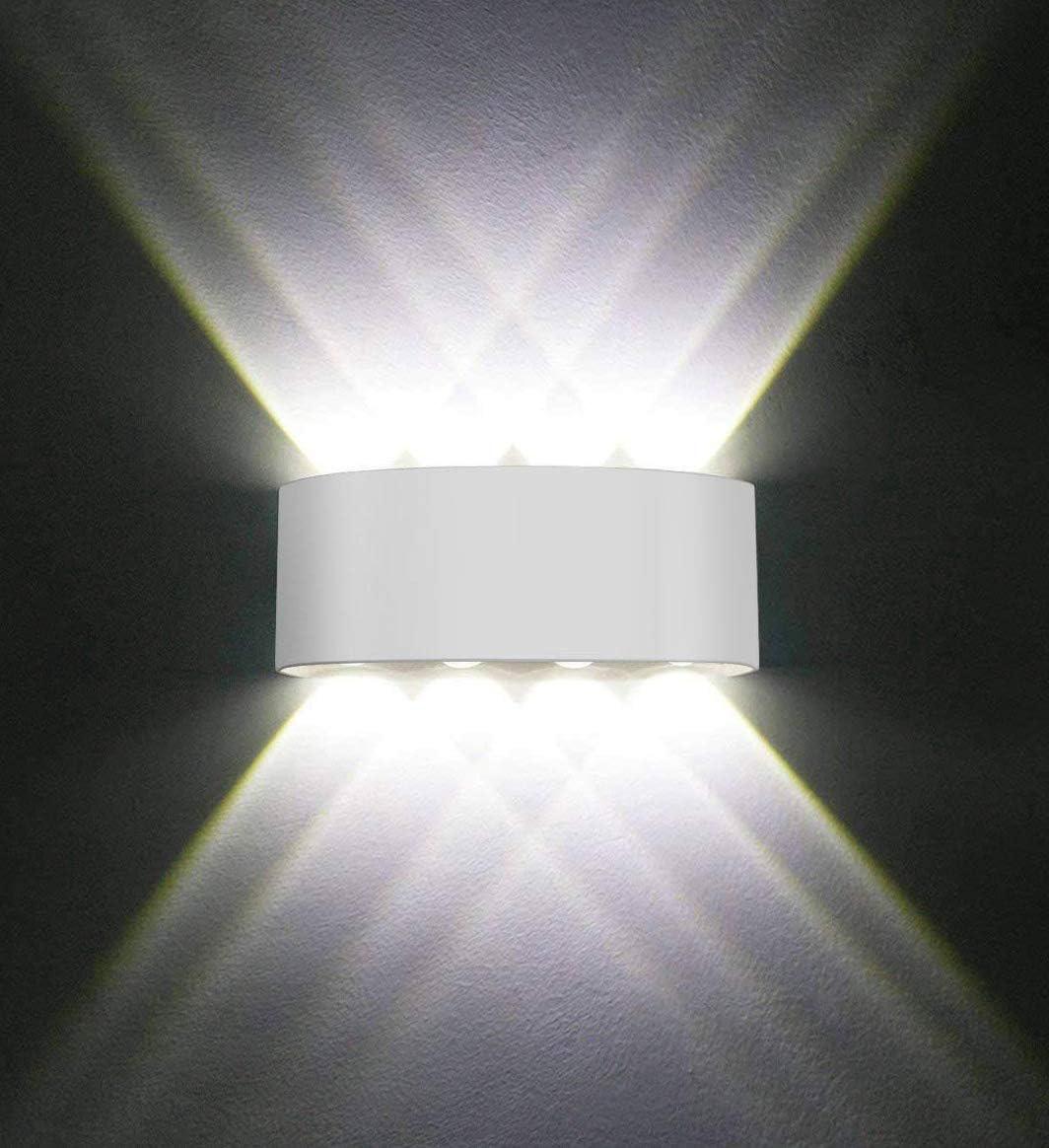 Applique Murale Led Moderne 8w Blanc Chaud 3000k En Aluminium Pour Salon, Chambre, Couloir, Escalier, Cuisine, Salle À Manger (blanc Froid - 8w)