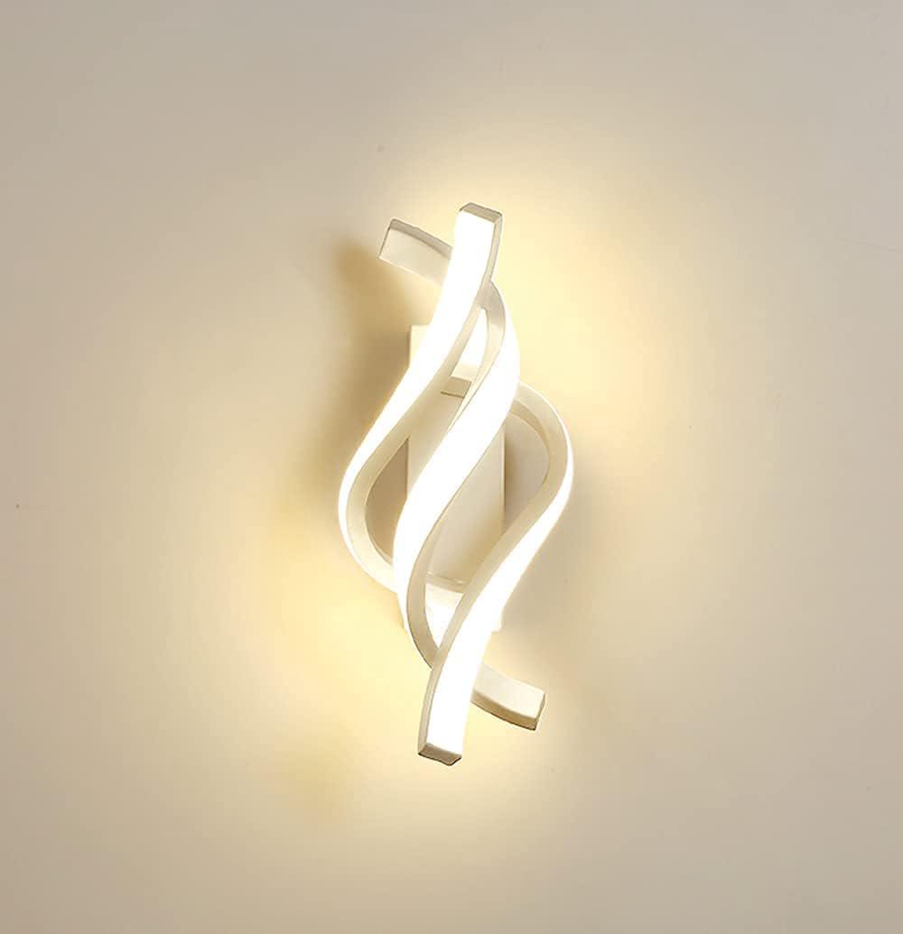 Applique Murale Led D'Intérieur, 22 W, Style Moderne, 1800 Lm, Blanc Chaud 3000 K, En Acrylique, Idéale Pour Salon, Chambre, Couloir Ou Escalier.