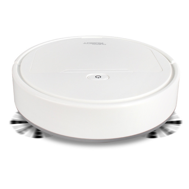 Robot Aspirador, 4 En 1 3200pa Barredora Inteligente Automática Ultra Silenciosa Para Pelo De Mascotas, Alfombras Duras, Blanco