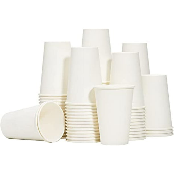 Gobelets À Café Jetables En Papier Blanc De 35 Cl (12 Oz) - Paquet De 100