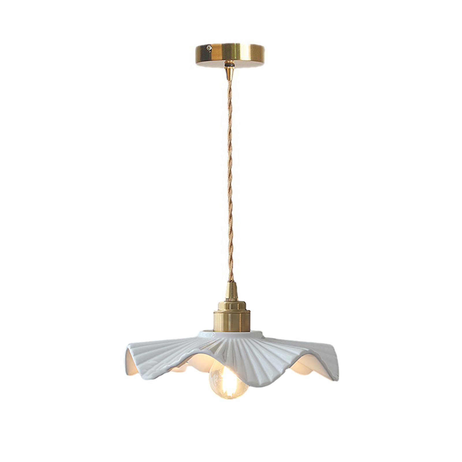 Suspension En Céramique Blanche,lampe De Salle À Manger,lampe De Chevet,lampe De Salon,design Moderne Et Élégant