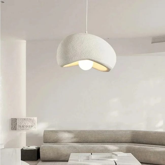 Lustre, Style Wabi-sabi Japonais - Blanc, 30 Cm (sku Produit : 73823722 Sku Offre : Mwt2026.5.25-10)