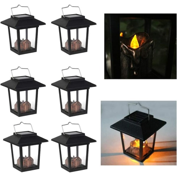 Lampe Solaire Suspendue En 6 Parties (lot De 6 - Petite Lampe De Palais) Blanche