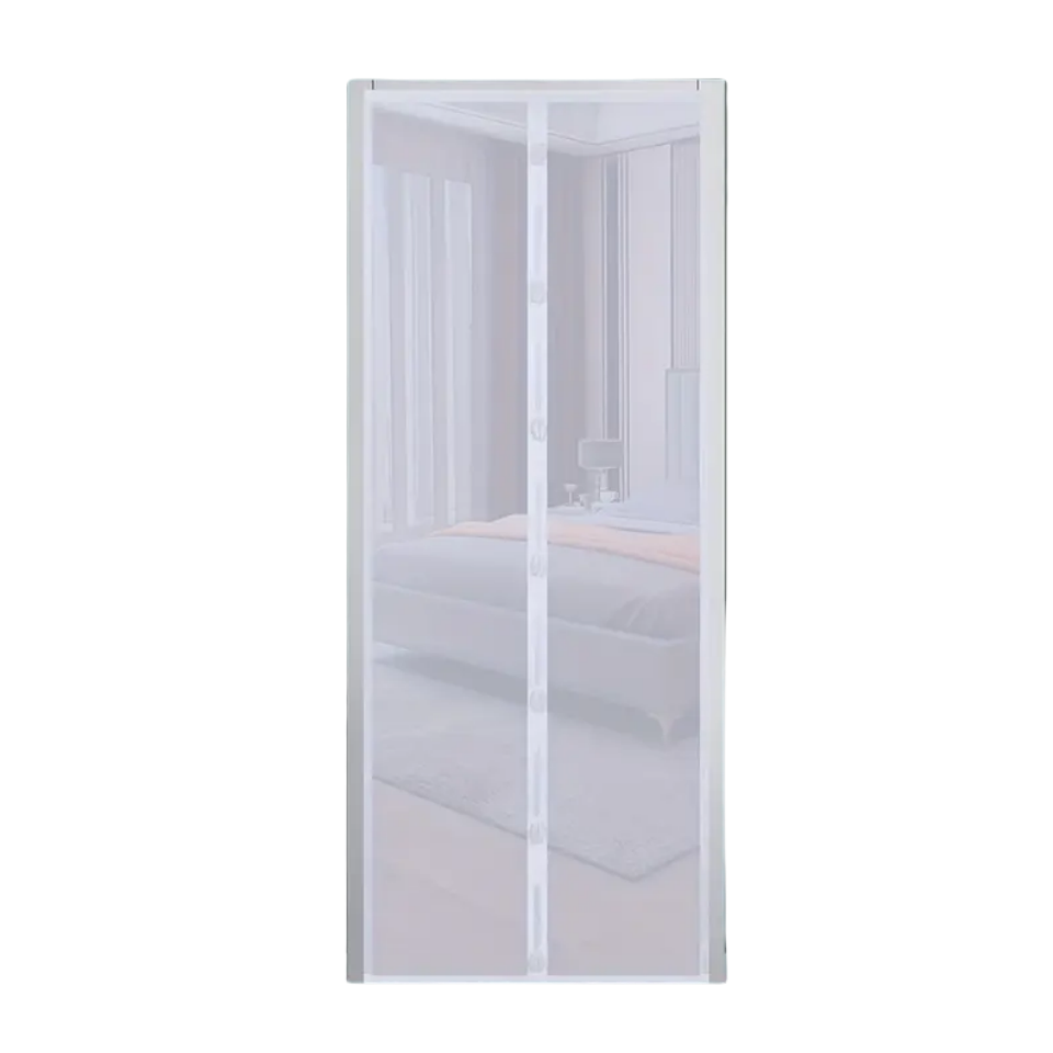 Mosquitera Magnética Para Puerta, Para Puerta Mosquitera Y Ventana, Apta Para Mascotas, Cierre Magnético, 100x210 Cm, Couleur Blanco