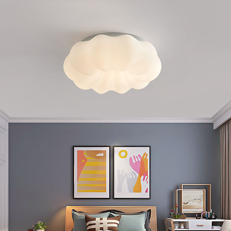 Plafonnier Led,15w Lampe De Plafond Créatif Nuage, Avec Dimmable,plafonniers Modernes Pour De Salon À Économie D'Énergie,(blanc Nuages-15w)