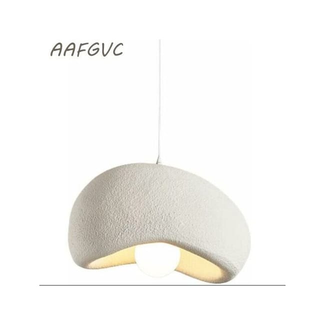 Suspension Moderne Pour Salle À Manger Cuisine Îlot Lumière Couloir Lampe Suspendue E26 ,style Nid D'Oiseau Forme Luminaire(40cm, Blanc) - Rw