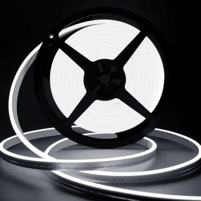 Ruban Led 10m, 12v 6000k Néon Blanc Bande Led Lumineuse, Ip65 Etanche Silicone Découpable Flexible Néon Lumière Pour Chambre, Cuisine, Décoration (sku Produit: 93627110 Sku Offre: 1101dd18)