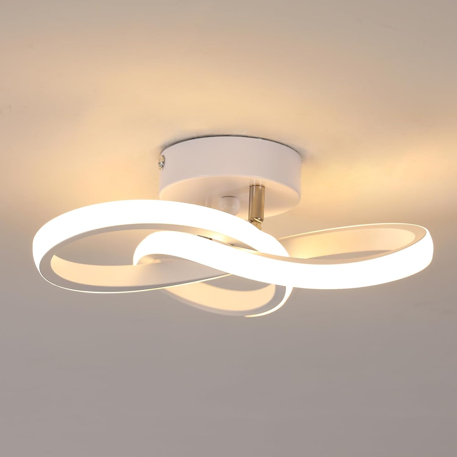 Luz Led De Techo Moderna Con Forma De Trébol, Candelabro De Pasillo Para Interior, Luces De Pasillo, Blanco Cálido, 25cm, 2500lm, 22w, 3000k