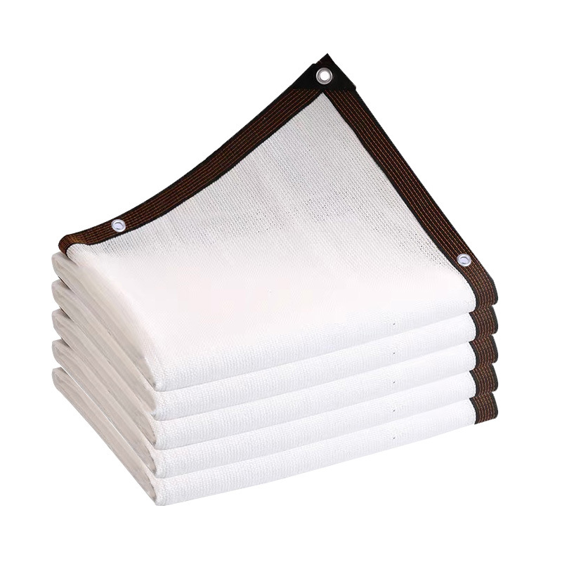 Filet De Parasol Blanc À Bords Perforés, Filet De Protection Solaire, Filet D'Ombrage, Isolation Pour Balcon Et Plantes Grasses, Rafraîchissant, Épaississant