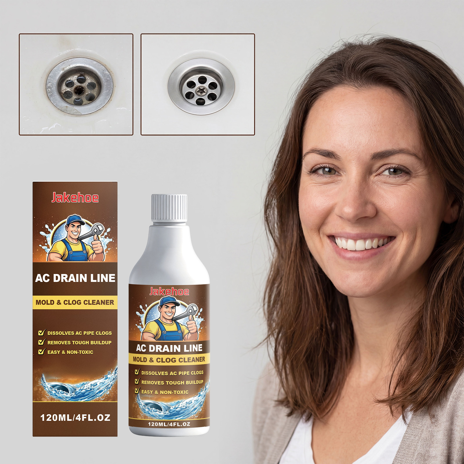 Abflussreiniger Für Küchenabflüsse, Entfernt Haare, Fett Und Verstopfungen – 120 Ml -- De