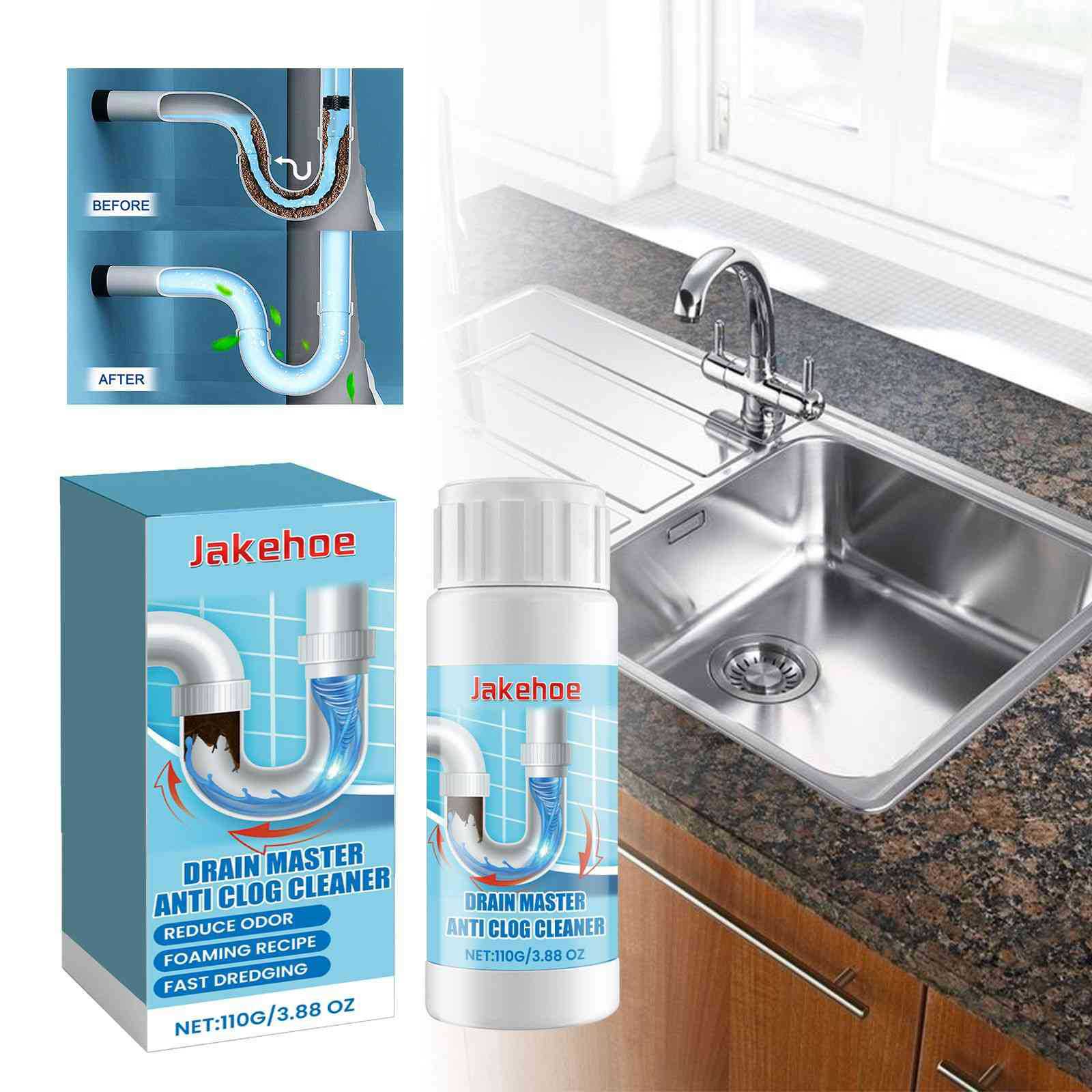 Abflussreiniger Für Toiletten, Küchenabflüsse Und Verstopfte Rohre – 110 G -- De