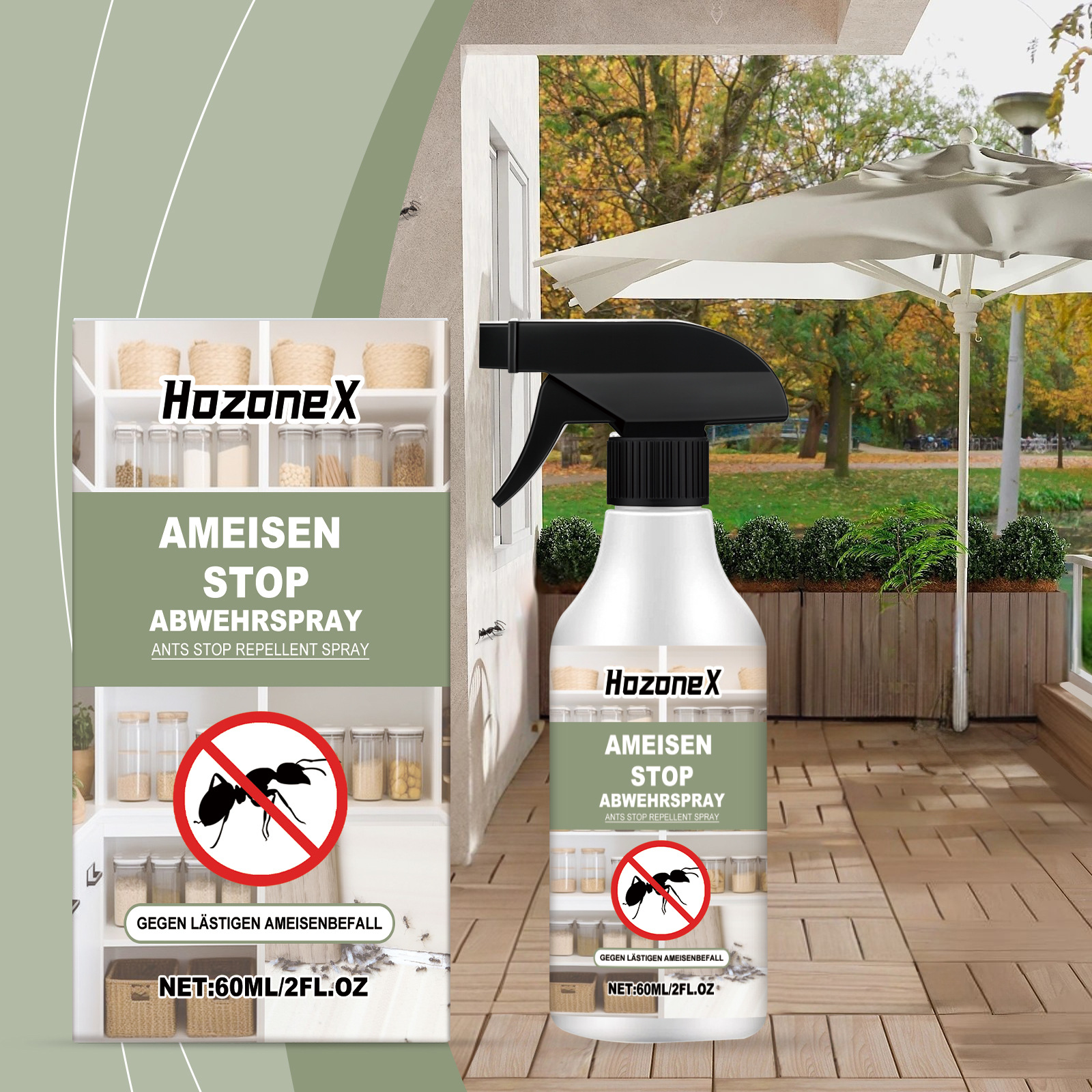 Ameisenabwehr- Und Schutzspray – Geeignet Für Zuhause, Außenbereich, Küche, Fensterbänke Und Ecken – 60 Ml -- De