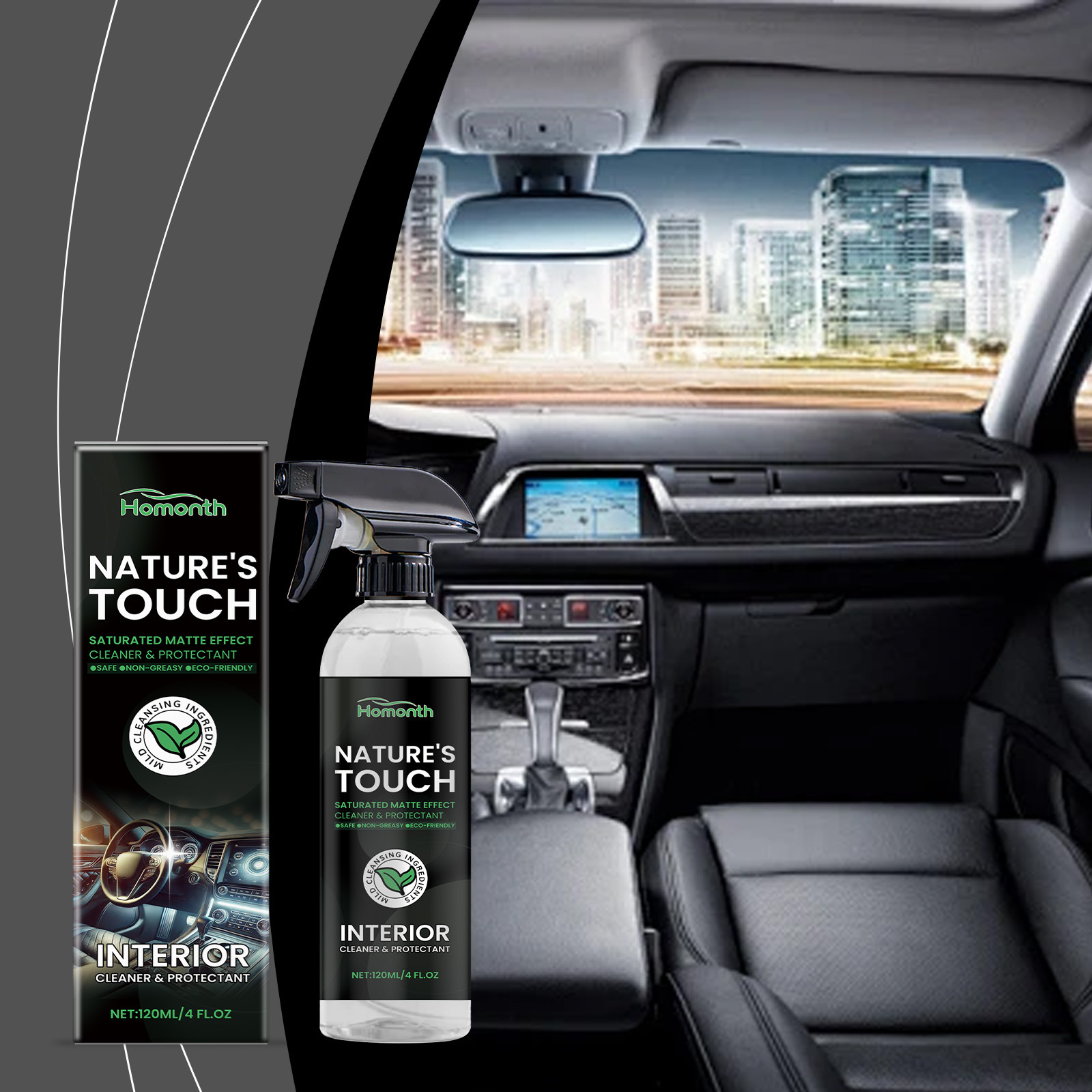 Autoinnenreiniger Zur Reinigung, Aufbereitung Und Pflege Von Autoinnenausstattung, Sitzen Und Lenkrad – 120 Ml -- De