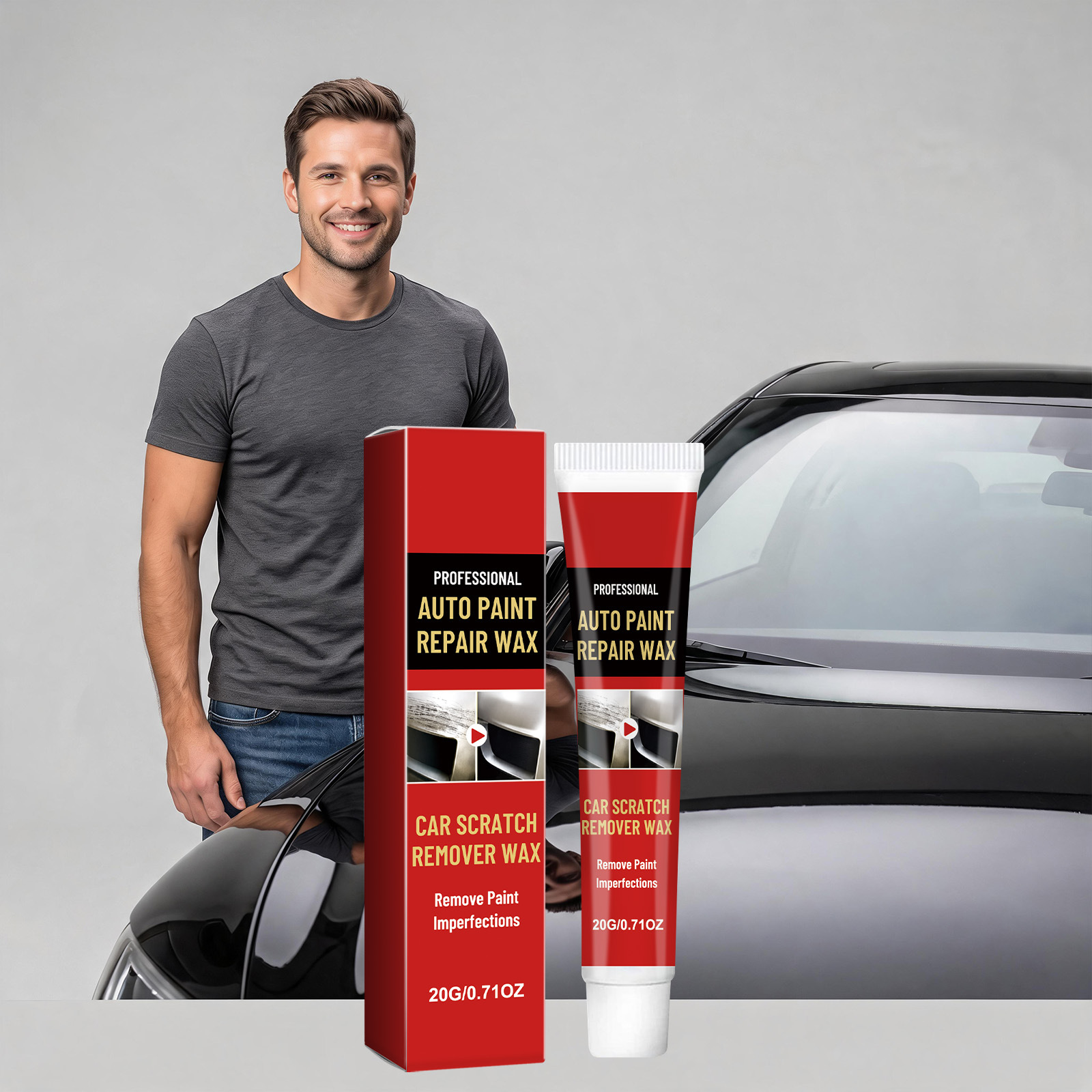Autokratzerpflegecreme Zur Reinigung Und Entfernung Von Kratzern Und Flecken Auf Der Karosserieoberfläche, Für Die Tägliche Pflege Und Schönheitspflege – 20 G -- Biemmedue