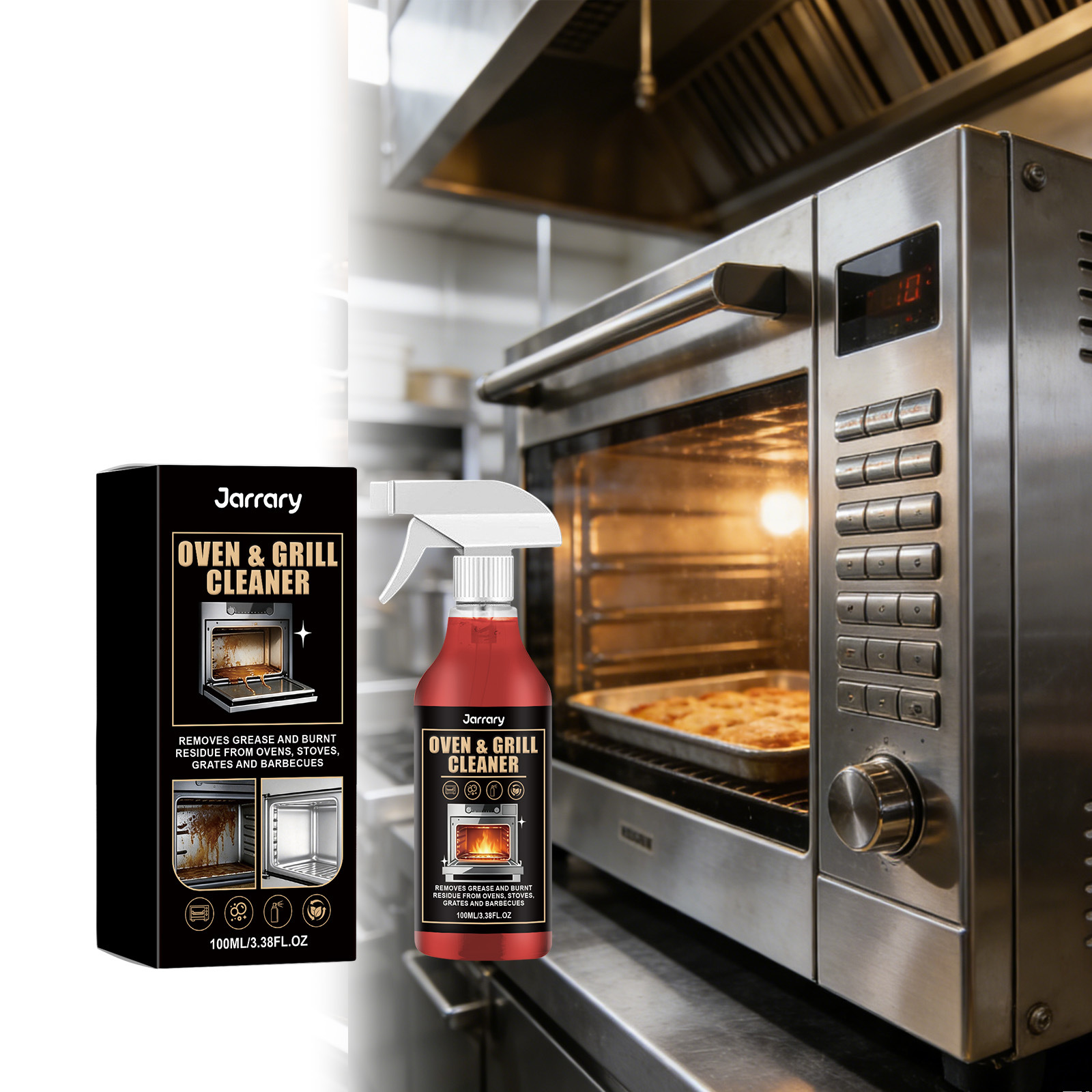 Backofen- Und Grillreiniger – Praktisch Für Die Tägliche Reinigung Von Backöfen Und Grills In Der Küche, Um Fett Und Schmutz Zu Entfernen – 100 Ml -- Biemmedue
