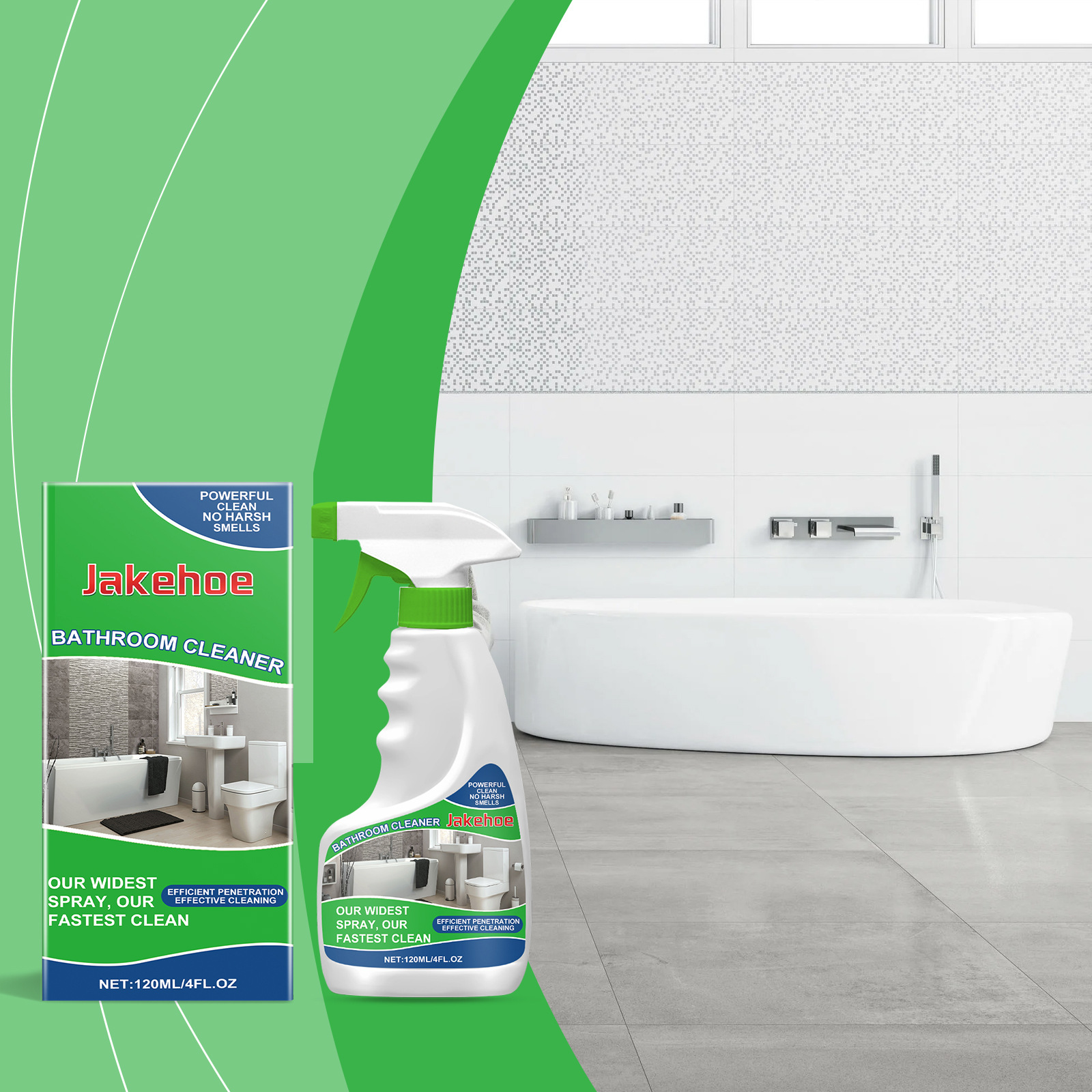 Badreiniger-spray Zur Reinigung Von Badewannen, Waschbecken, Toiletten Und Fliesen – 120 Ml -- De