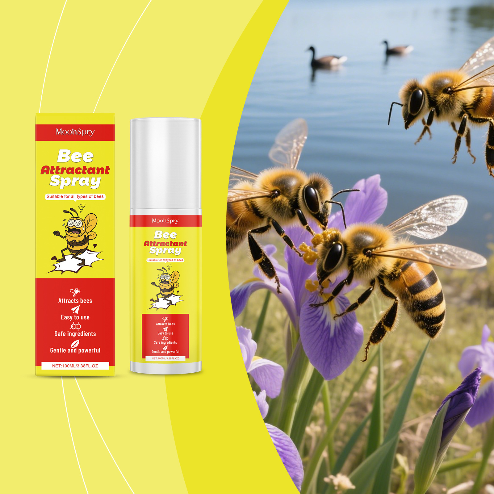 Bienenschwarm-lockspray, Geeignet Für Landwirtschaft Und Gartenbau, Tragbares Tagesspray – 100 Ml -- De