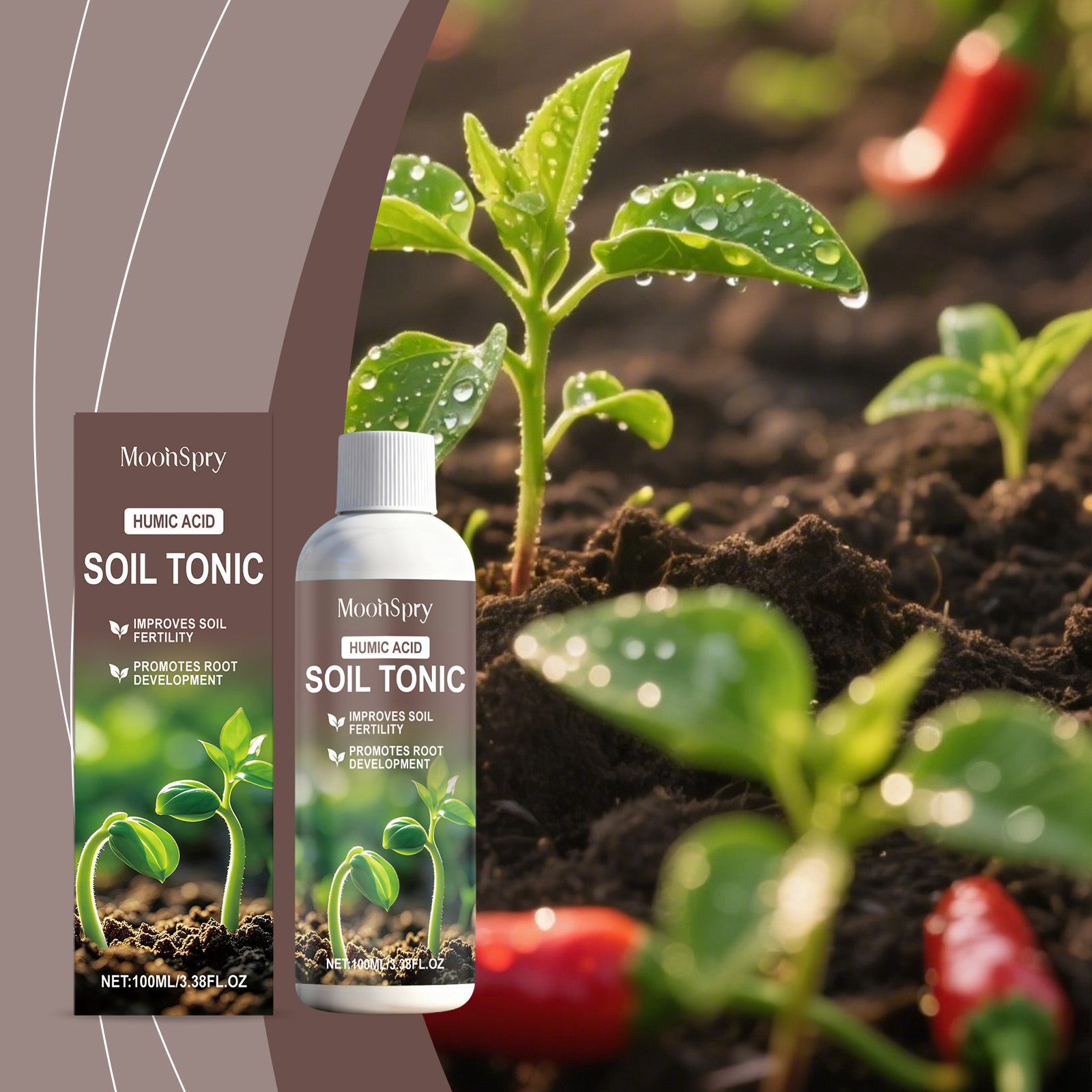 Bodenverbesserer Zur Täglichen Nährstoffanreicherung Des Bodens Und Zur Pflege Von Gartenpflanzen Geeignet Für Verschiedene Anwendungsbereiche – 100 Ml -- Biemmedue