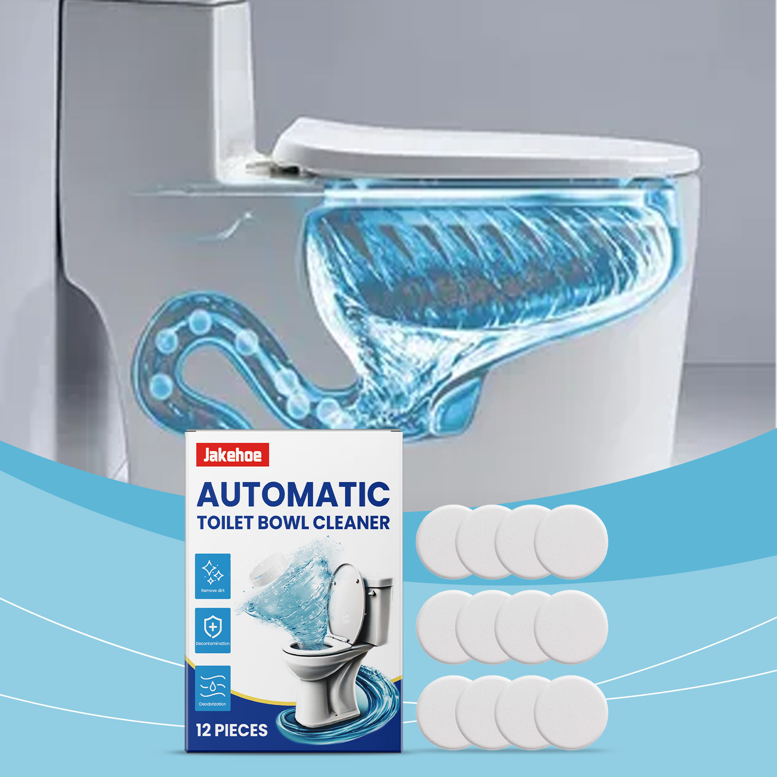 Brausetabletten Zur Toilettenreinigung Entfernen Kalk, Urinflecken Und Gerüche. 12 Tabletten. -- De
