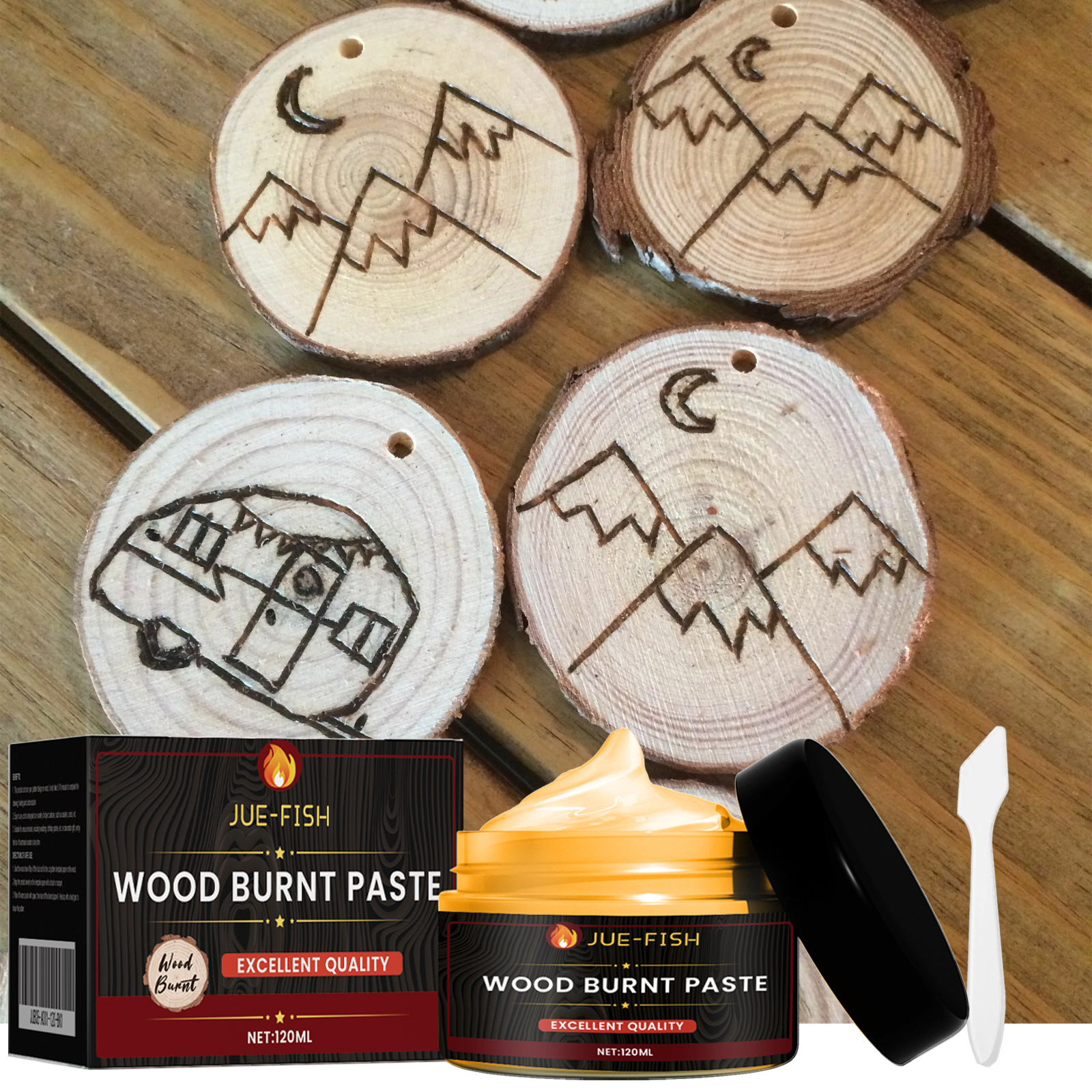 Brennpaste Für Camping, Outdoor-aktivitäten, Holz, Stoff Und Als Brandschutzgel, Diy-brennpaste – 120 Ml + Löffel -- De