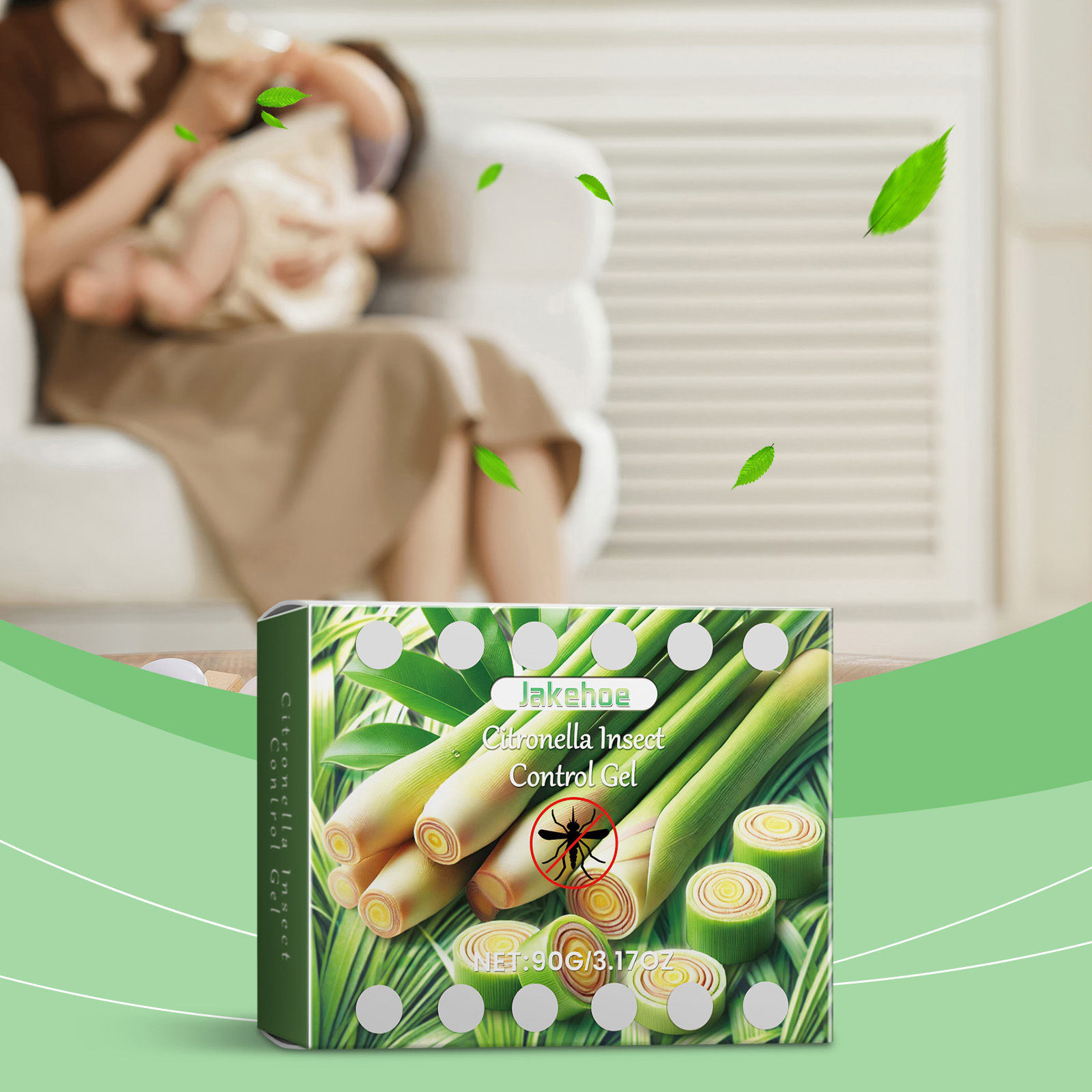 Citronella-mückenschutzgel In Der Dose, Für Den Täglichen Gebrauch Im Haushalt, Pflanzliche Formel Zum Schutz Vor Mückenstichen – 90 G -- Biemmedue