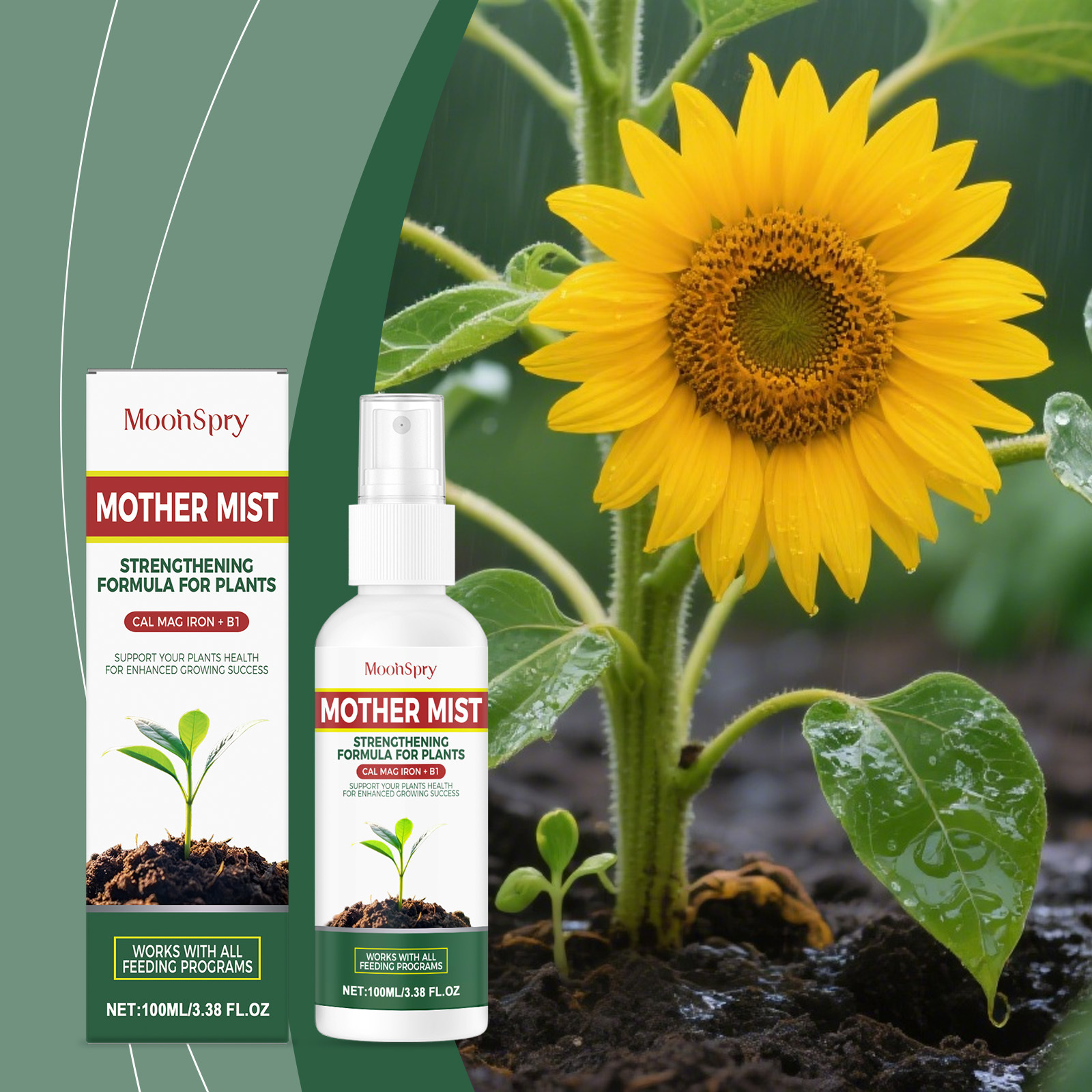 Das Mother Pflanzennährstoffspray Liefert Ausgewogene Und Leicht Resorbierbare Nährstoffe Zur Täglichen Ergänzung Der Nährstoffversorgung Und Ist Für Verschiedene Pflanzenbedürfnisse Geeignet – 100 Ml