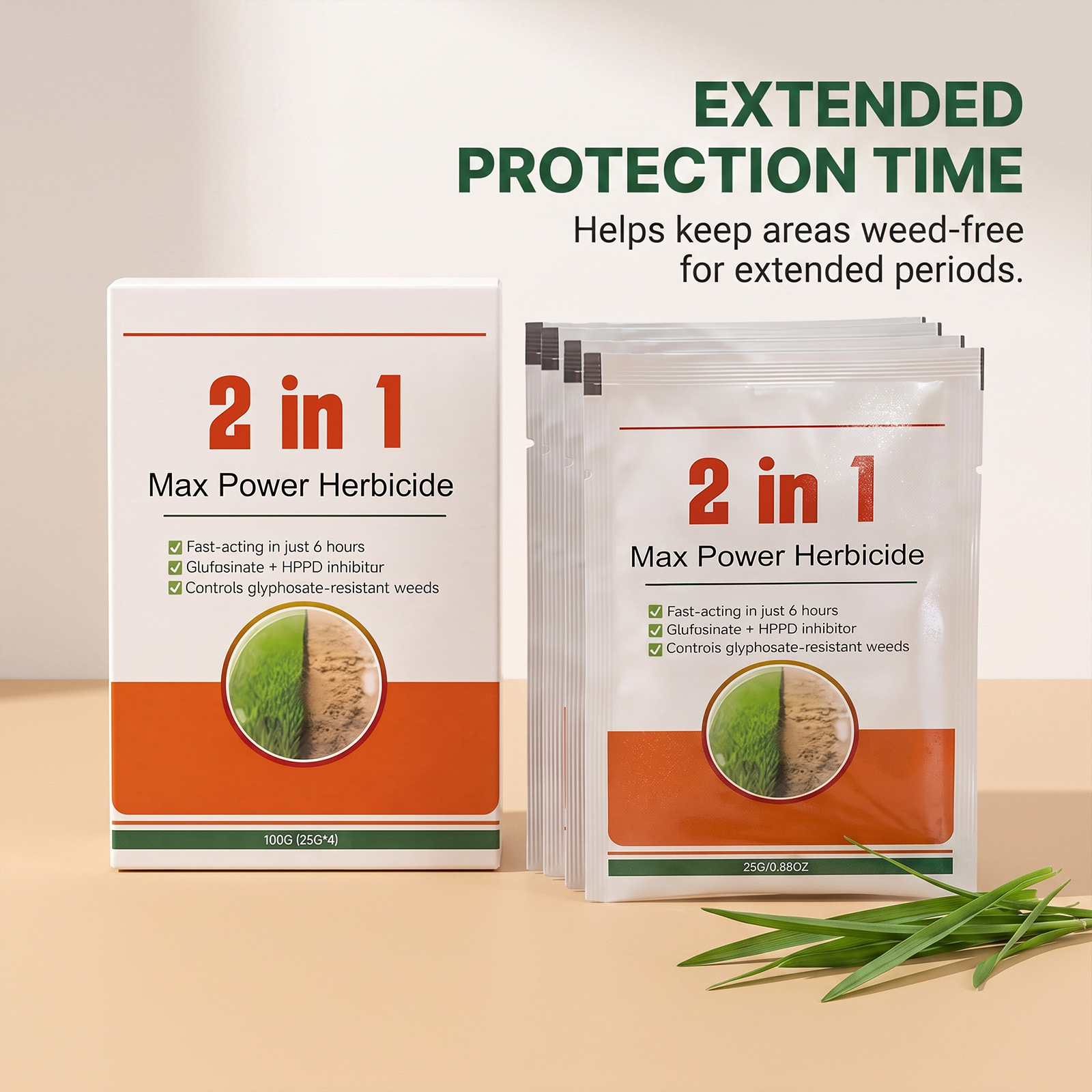 Dieses Herbizid Reduziert Unkraut, Hält Flächen Sauber Und Eignet Sich Für Viele Gängige Unkräuter. Es Ist Sofort Einsatzbereit Und Schädigt Den Boden Nicht. – 100 G (4 X 25 G) -- Biemmedue