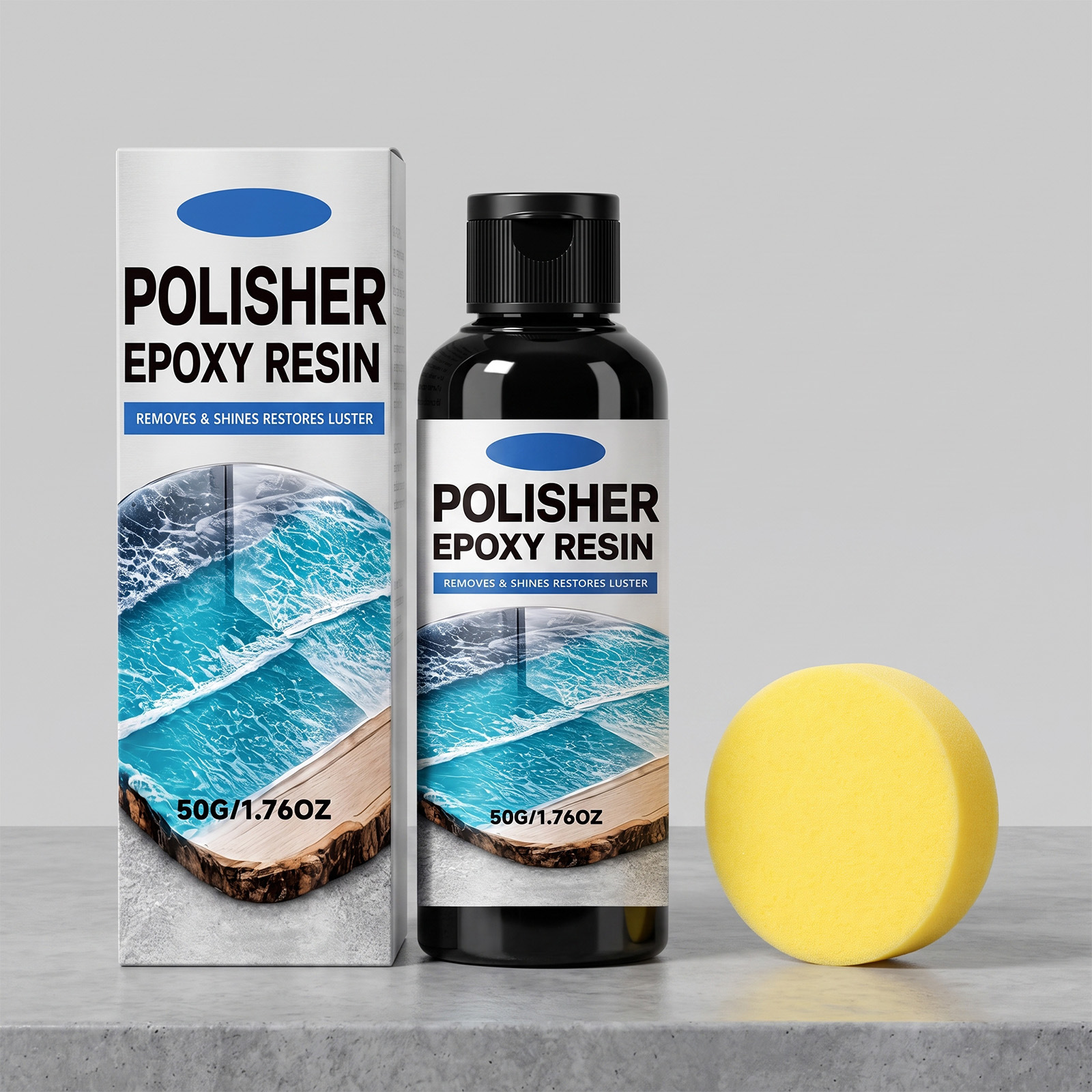 Epoxidharz-poliermittel Für Metall- Und Kunststoffoberflächen – Reinigung, Polieren, Fleckenentfernung, Handpolitur Und Pflege – 50 G -- Biemmedue
