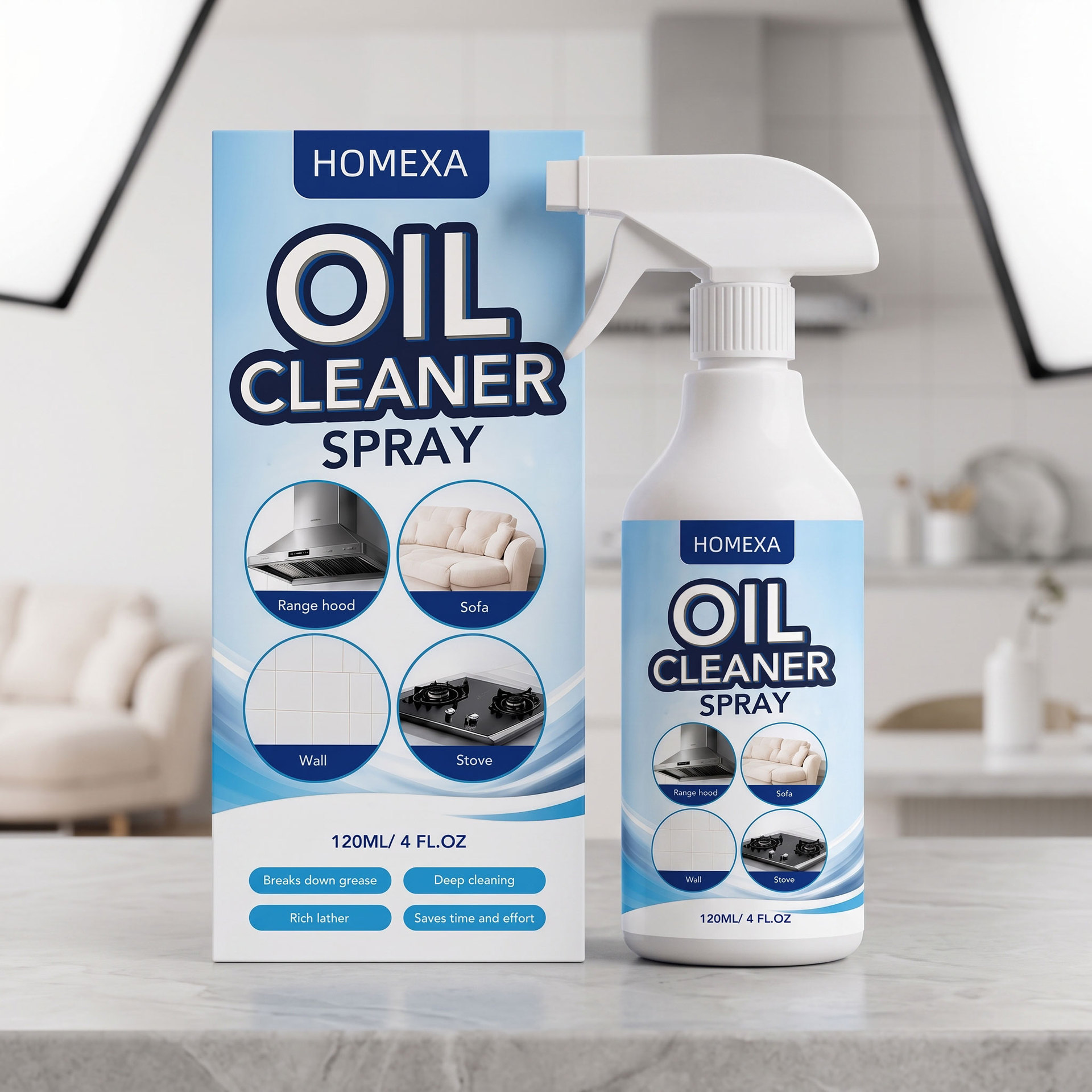 Fettlösespray Für Dunstabzugshauben, Küchengeräte Und Böden – 120 Ml -- De