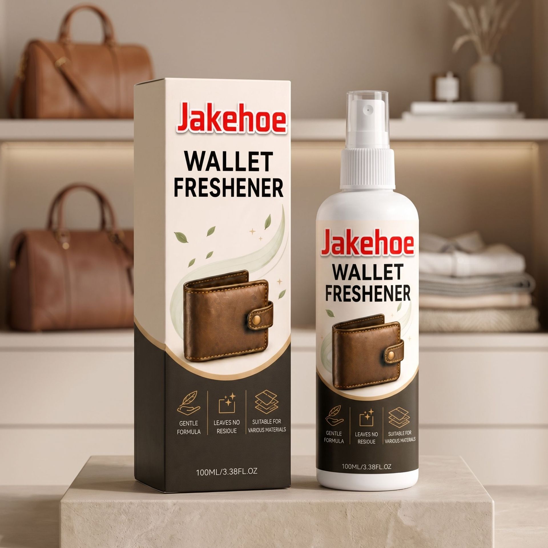 Frischespray Für Geldbörsen Zur Täglichen Pflege: Reinigt Sanft Und Reduziert Gerüche In Ledergeldbörsen, Kartenetuis Und Stofffutter – 100 Ml -- De