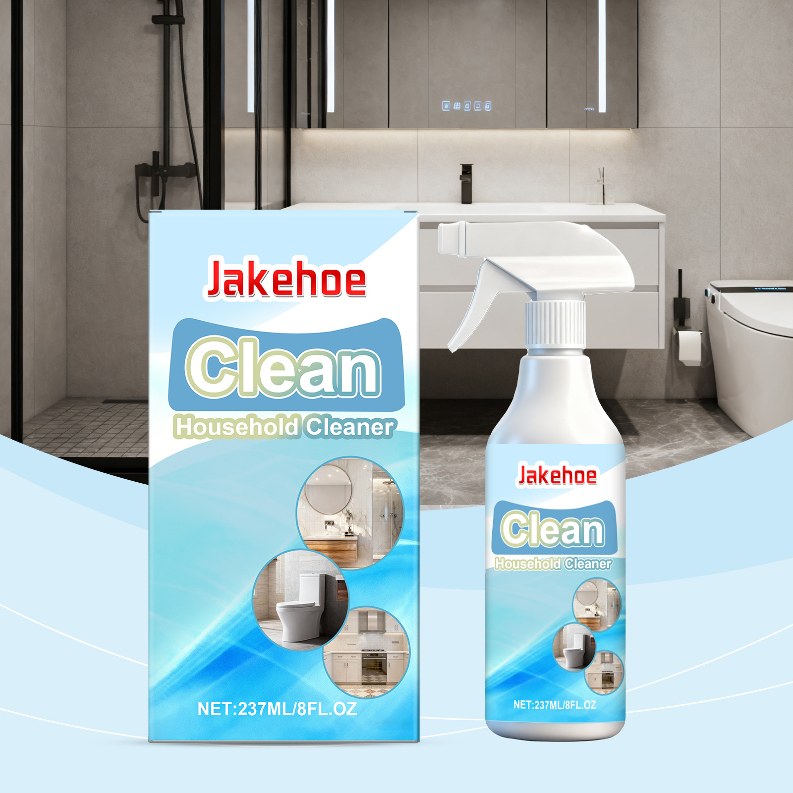 Haushaltsreinigungsspray Für Den Täglichen Gebrauch, Zur Aufhellung Und Fleckenentfernung Von Toilettenschüssel-emaille – 237 Ml -- De