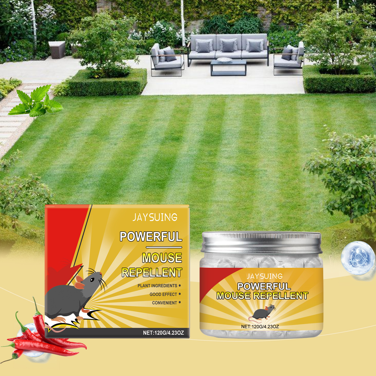 Hochwirksame Rattenabwehrpaste Für Den Innen- Und Außenbereich, 120 G. -- De