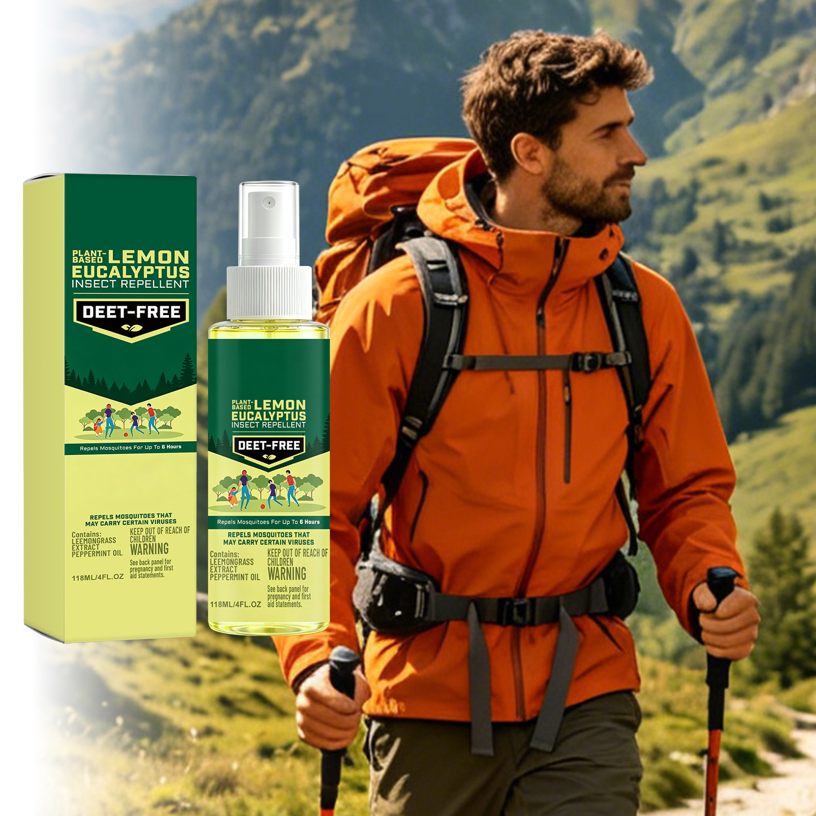 Insektenschutzspray, Für Den Innen- Und Außenbereich Geeignet, Milde Formel Für Den Täglichen Mückenschutz, Einfach Anzuwenden, 118 Ml -- Biemmedue