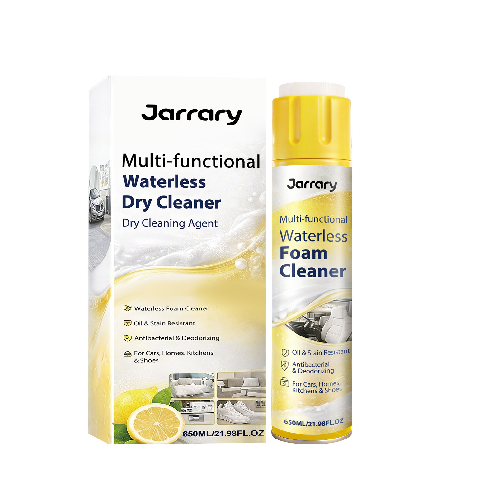 Jarrary Mehrzweck-schaumreiniger – Geeignet Für Die Haushaltsreinigung Und Den Täglichen Gebrauch, Fleckenentfernung, Geruchlos – 650 Ml -- Biemmedue