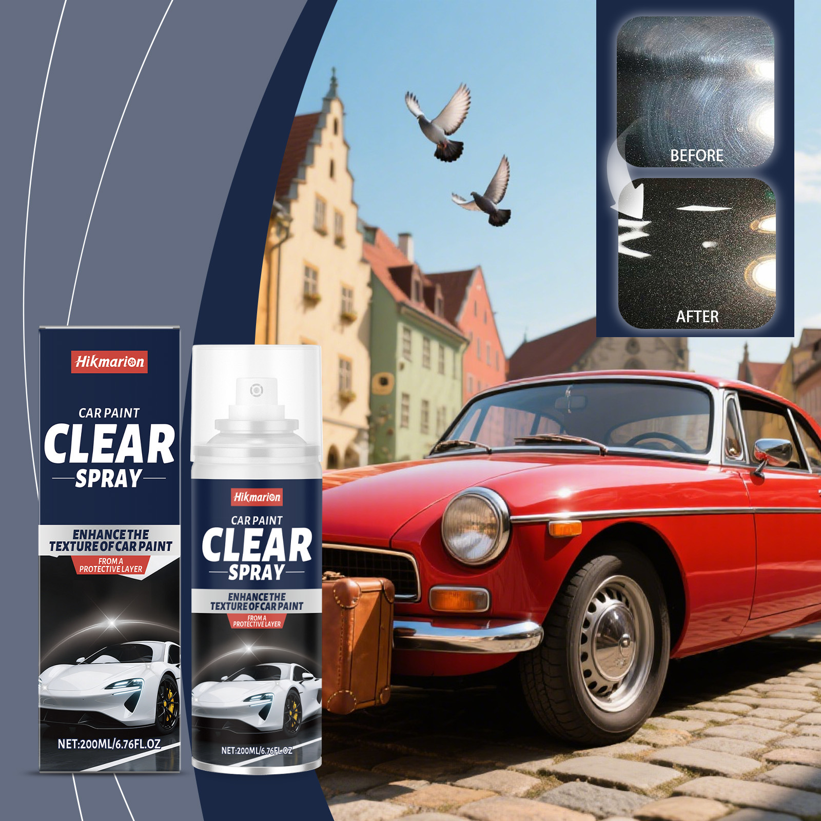 Klarlack-sprühversiegelung Für Autos Mit Nano-reinigungstechnologie Zur Rostprävention Und Glanzerhaltung – 200 Ml -- De
