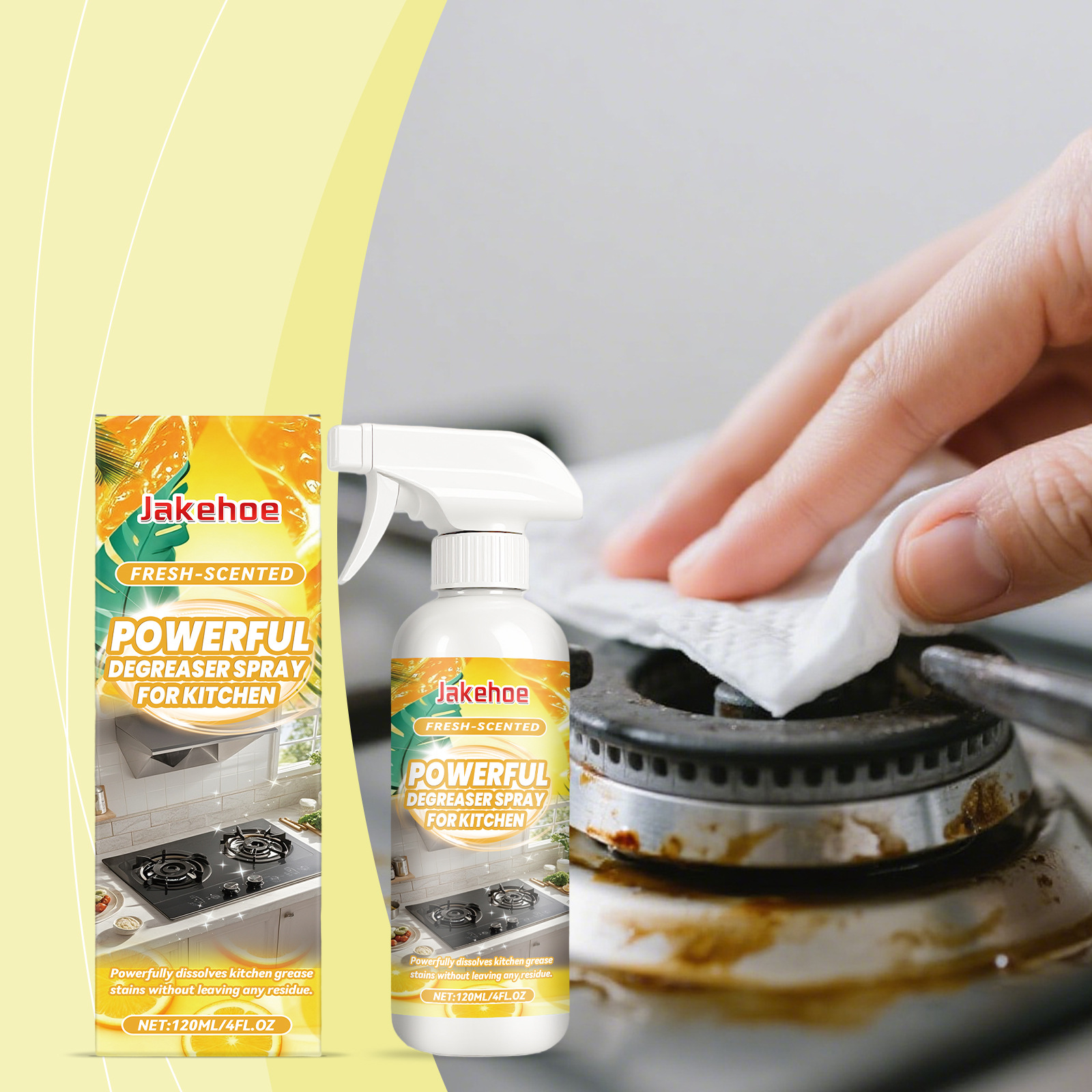 Küchenentfettungsspray Für Kochfelder, Kochgeschirr Und Dunstabzugshauben - 120 Ml (für Den Hausgebrauch) -- De