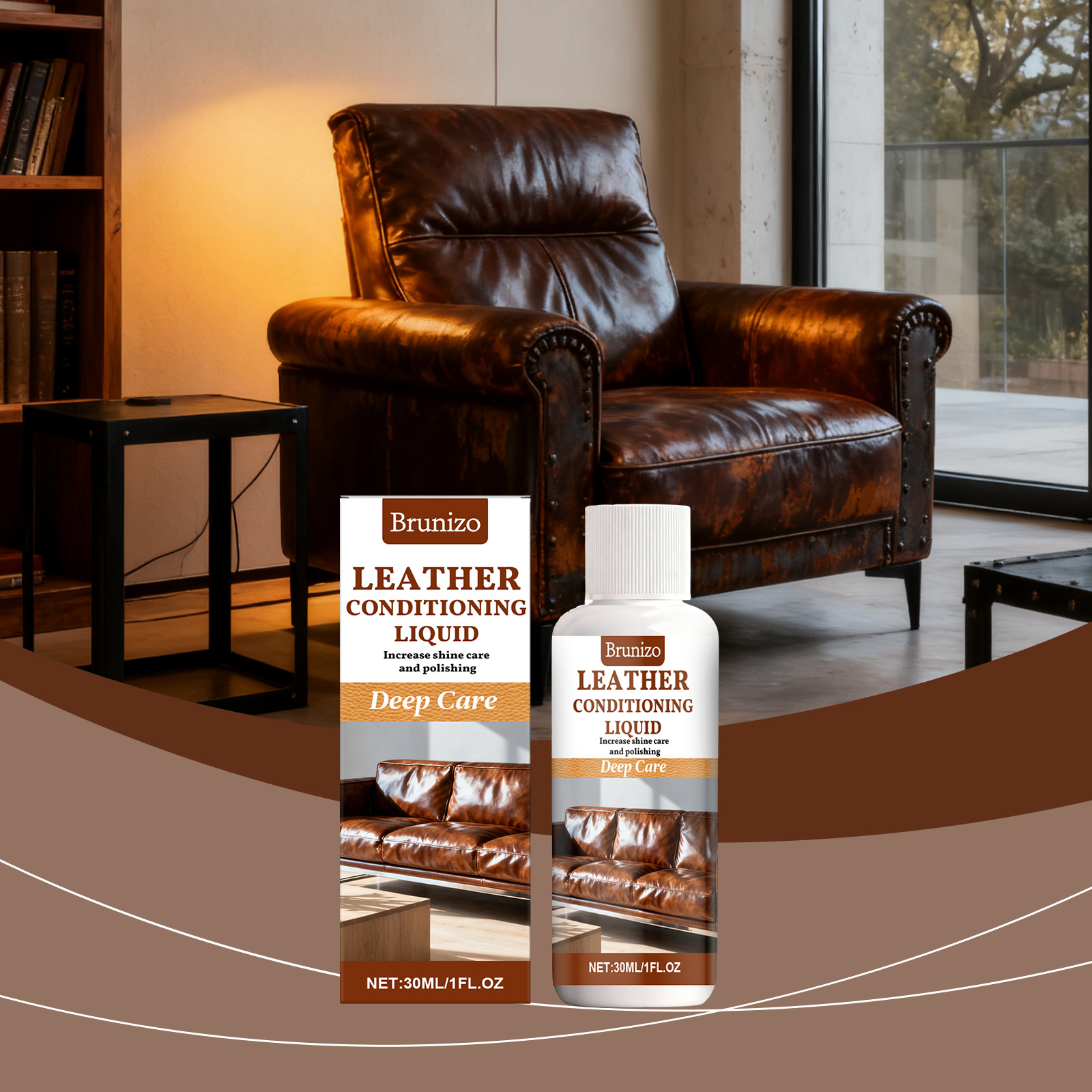 Lederpflegeprodukt – Lanolin-lederreiniger, -weichmacher, -feuchtigkeitsspender Und Atmungsaktiver Conditioner Für Den Haushalt – 30 Ml -- De