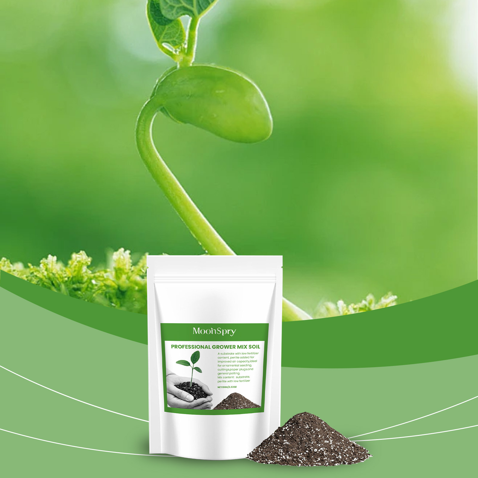 Lockere, Atmungsaktive Blumenerde Für Hausgärten Und Topfpflanzen – 100 G -- De