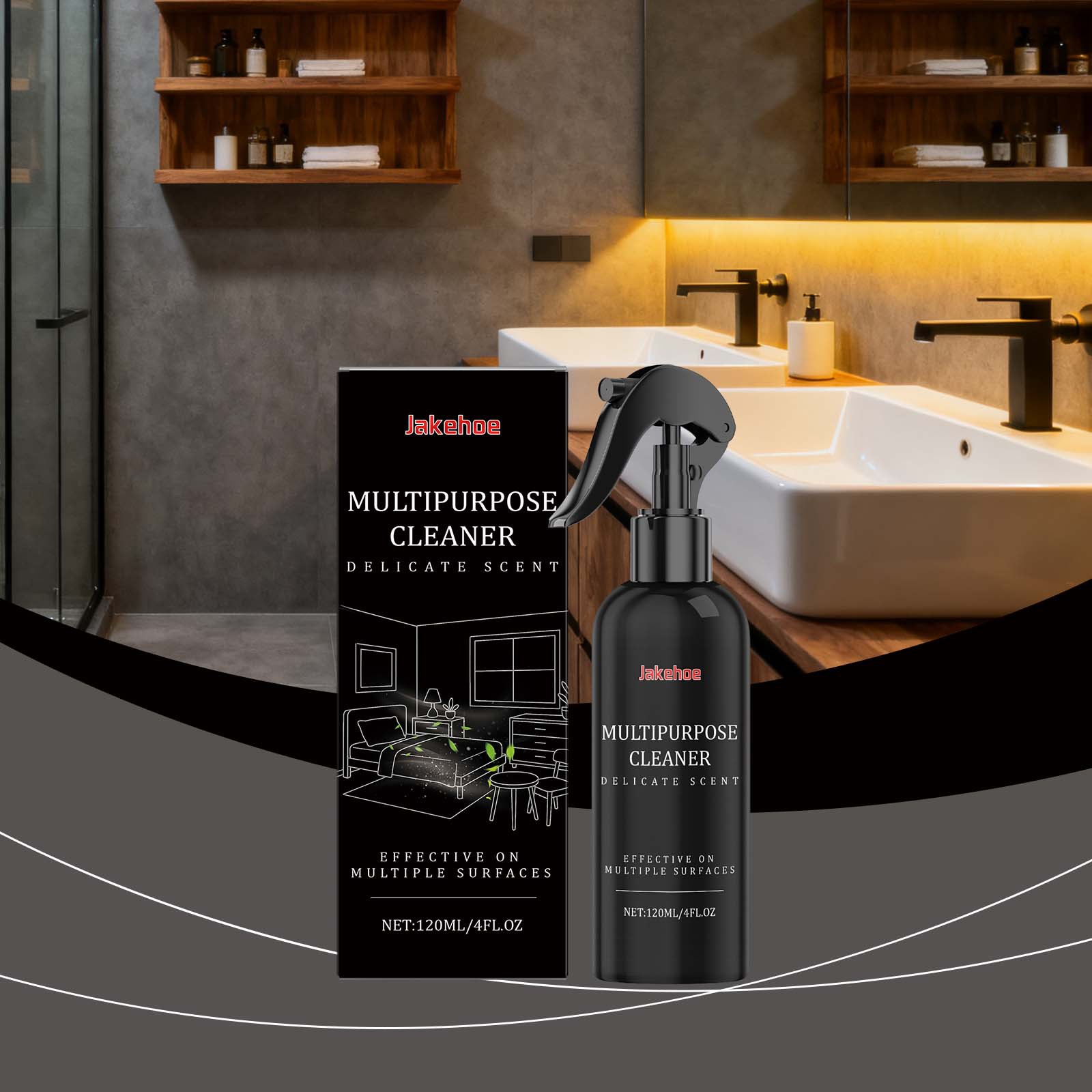 Mehrzweck-reinigungsspray Für Haushalt Und Bad, Reinigt Fliesen, Entfernt Kalk Und Flecken Und Reinigt Verschiedene Oberflächen – 120 Ml -- Biemmedue