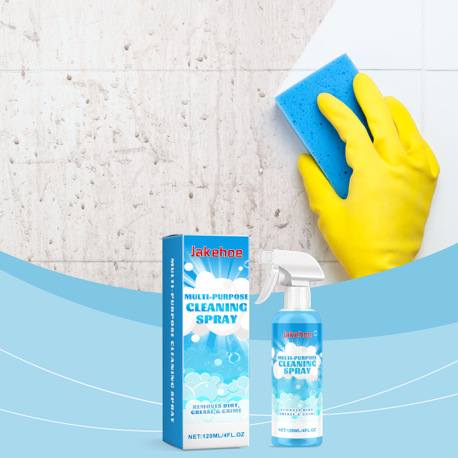 Mehrzweckreiniger Für Wasserflecken, Wandfett, Bad Und Haushalt – 120 Ml -- De