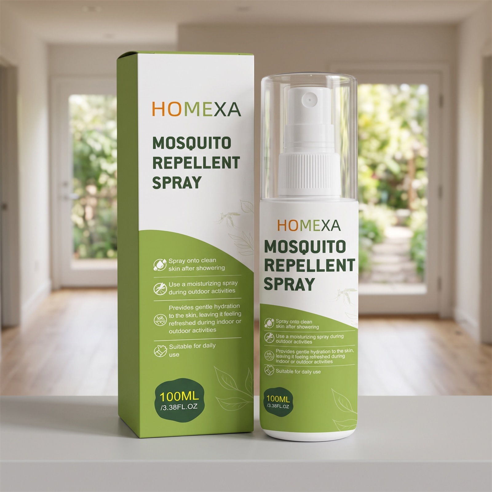 Mückenschutzspray Mit Mildem Duft, Geeignet Für Den Täglichen Gebrauch Im Innen- Und Außenbereich, Tragbare Mückenschutzflüssigkeit Zum Schutz Vor Stichen – 100 Ml -- Biemmedue