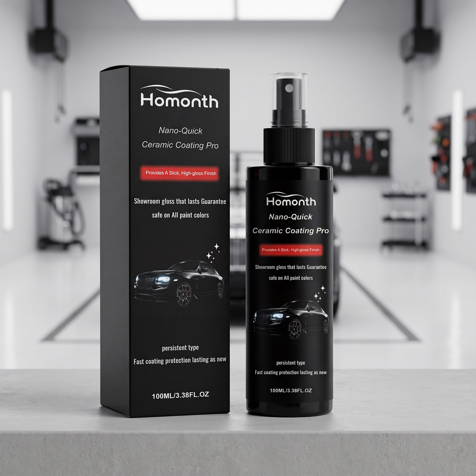 Nano-keramik-beschichtungsspray Zur Reinigung, Glanzwiederherstellung Und Politur Von Autolackoberflächen – 100 Ml -- De